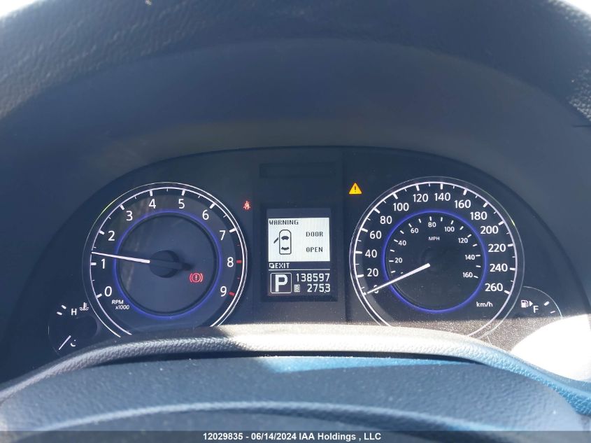 2012 Infiniti G37 VIN: JN1CV6AR4CM683058 Lot: 12029835