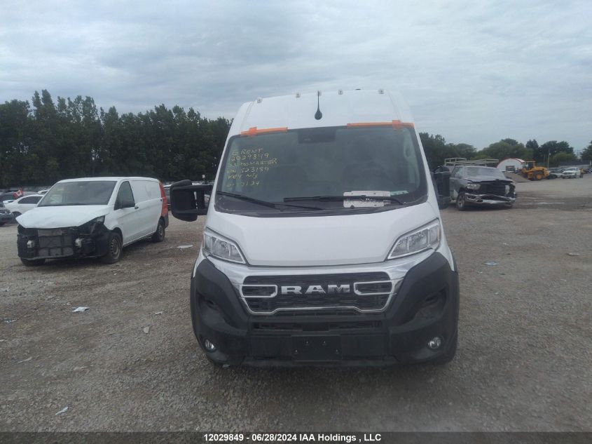 2023 Ram Promaster 2500 2500 High VIN: 3C6LRVDG7PE523189 Lot: 12029849