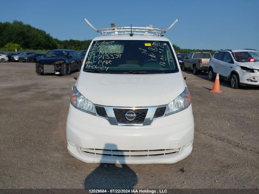 2015 Nissan Nv200 VIN: 3N6CM0KN7FK713339 Lot: 12029884