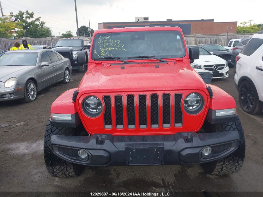 2021 Jeep Wrangler Unlimited Sahara VIN: 1C4HJXEG4MW683287 Lot: 12029897