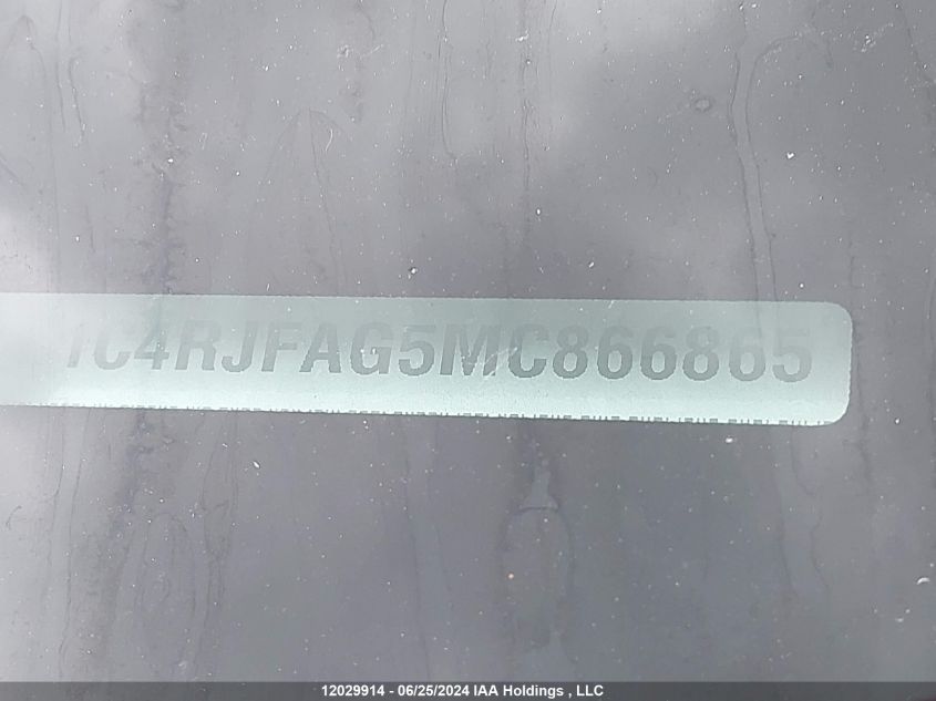 2021 Jeep Grand Cherokee Laredo VIN: 1C4RJFAG5MC866865 Lot: 12029914