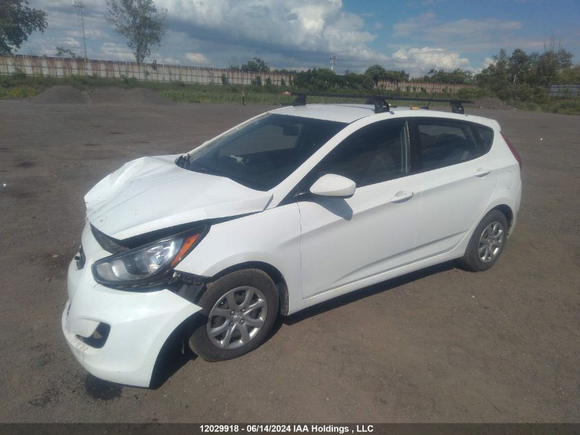 2014 Hyundai Accent Gls/Gs VIN: KMHCT5AE5EU185573 Lot: 12029918