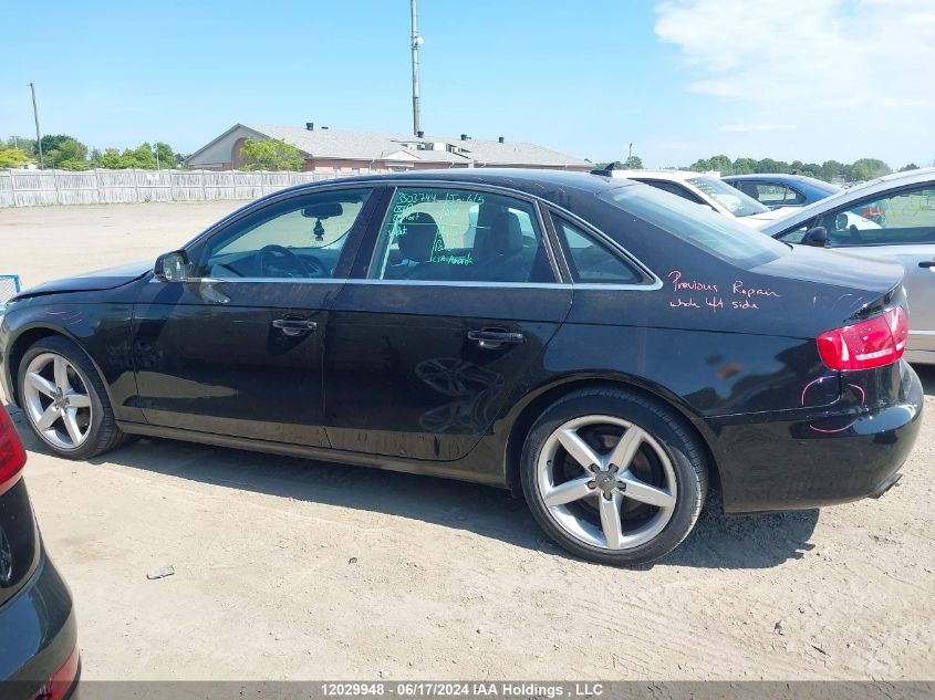 2010 Audi A4 VIN: WAUFFCFL5AN030334 Lot: 12029948
