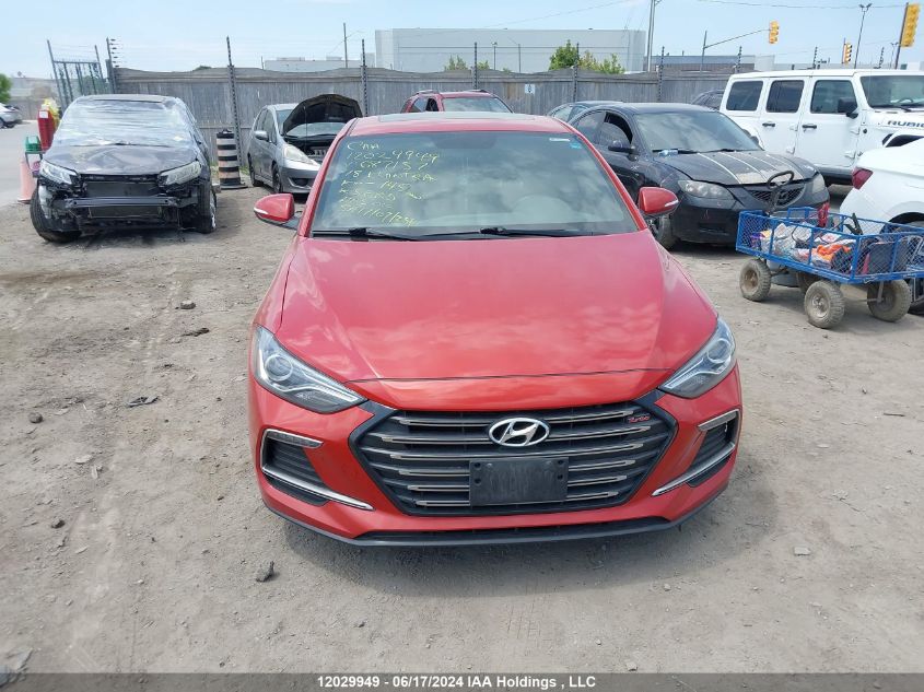 2018 Hyundai Elantra Sport VIN: KMHD04LB8JU687157 Lot: 12029949