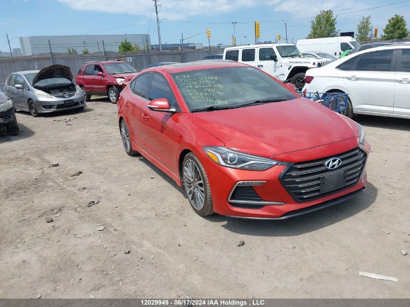 2018 Hyundai Elantra Sport VIN: KMHD04LB8JU687157 Lot: 12029949