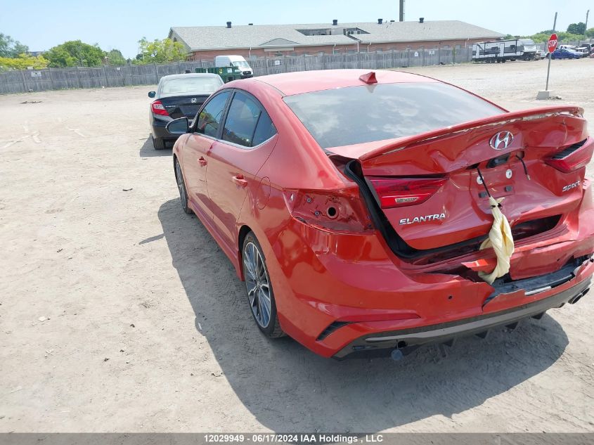 2018 Hyundai Elantra Sport VIN: KMHD04LB8JU687157 Lot: 12029949