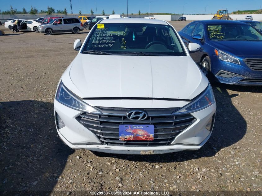 2019 Hyundai Elantra Preferred VIN: KMHD84LF7KU890490 Lot: 12029953