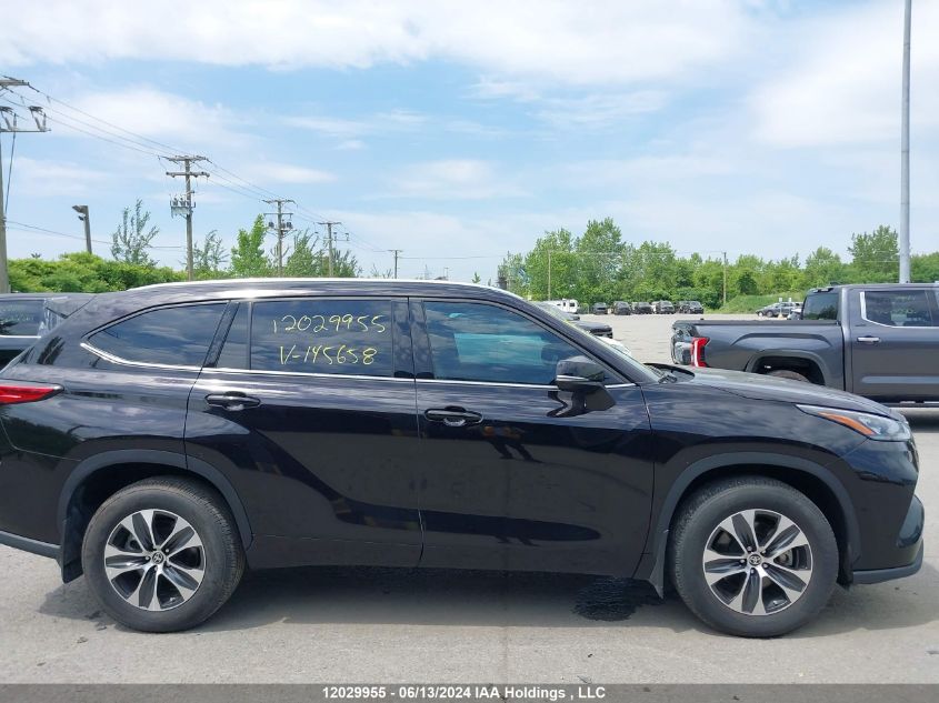 2021 Toyota Highlander Xle VIN: 5TDGZRBH1MS145658 Lot: 12029955