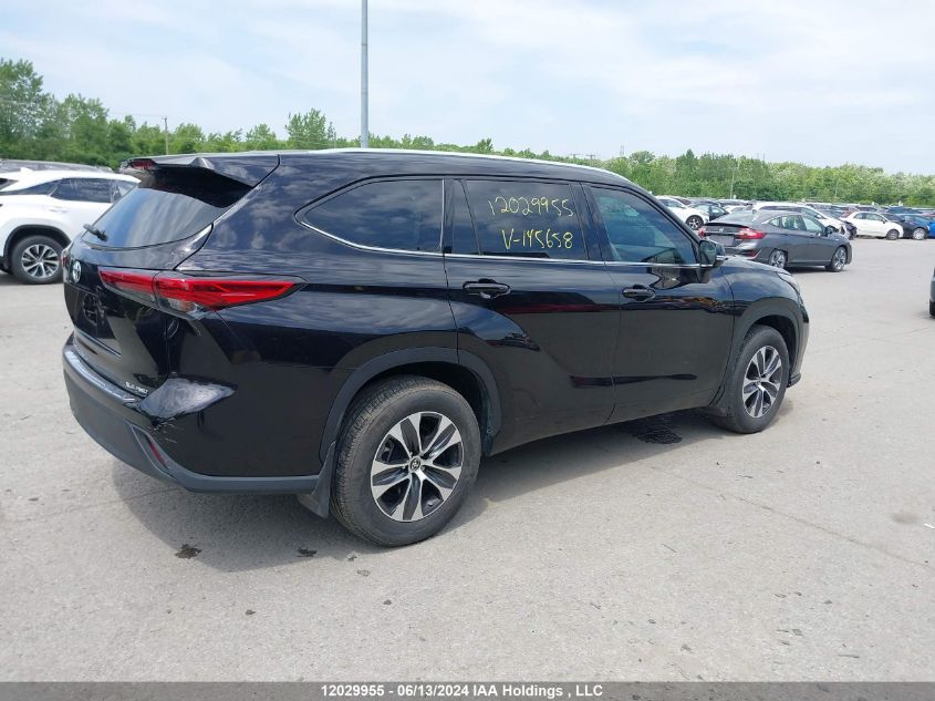 2021 Toyota Highlander Xle VIN: 5TDGZRBH1MS145658 Lot: 12029955