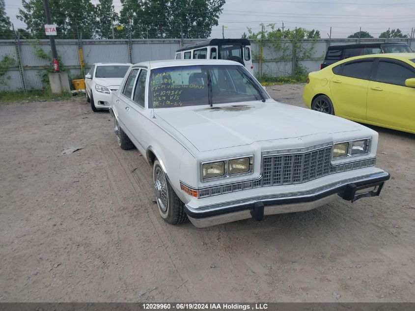 1988 Plymouth Gran Fury Caravelle VIN: 1P3BB26P2JW109366 Lot: 12029960