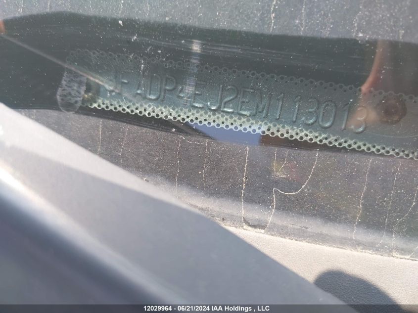 2014 Ford Fiesta VIN: 3FADP4EJ2EM113013 Lot: 12029964