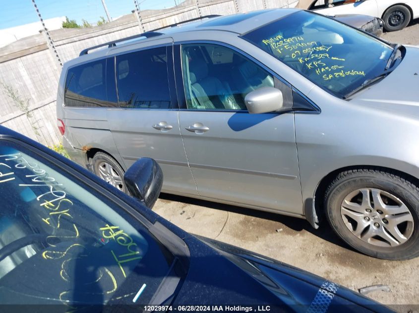 2007 Honda Odyssey VIN: 5FNRL38697B509007 Lot: 12029974