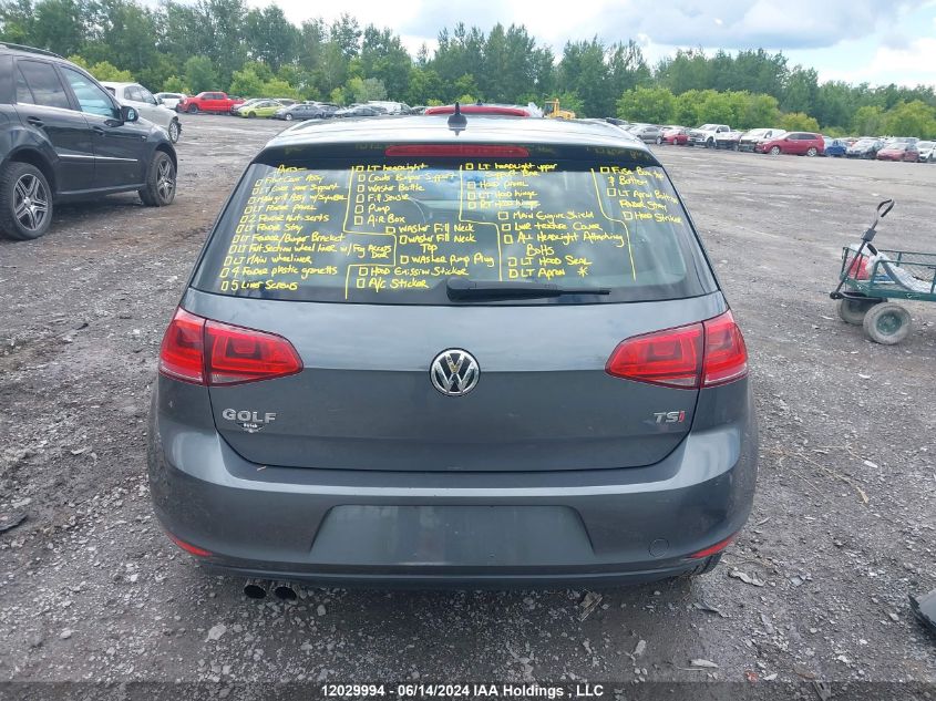 2015 Volkswagen Golf VIN: 3VW217AU7FM084692 Lot: 12029994