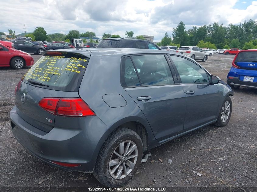 2015 Volkswagen Golf VIN: 3VW217AU7FM084692 Lot: 12029994