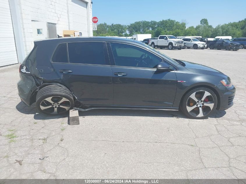 2016 Volkswagen Golf Gti VIN: 3VW5T7AU4GM054574 Lot: 12030007