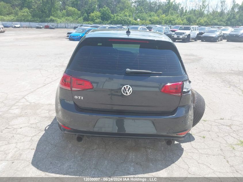 2016 Volkswagen Golf Gti VIN: 3VW5T7AU4GM054574 Lot: 12030007