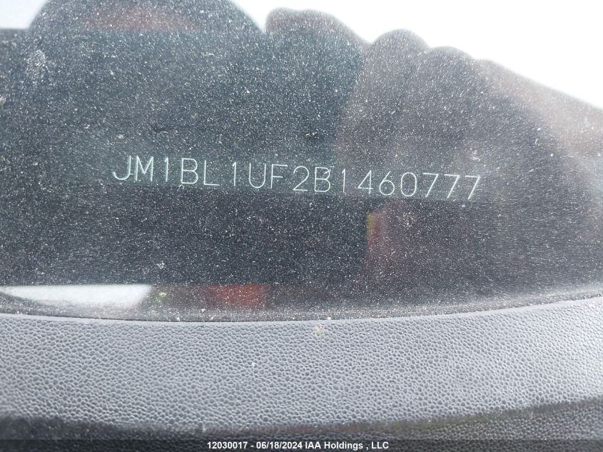 2011 Mazda Mazda3 VIN: JM1BL1UF2B1460777 Lot: 12030017