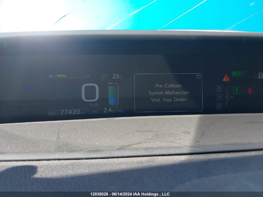 2018 Toyota Prius Prime VIN: JTDKARFP7J3077253 Lot: 12030026