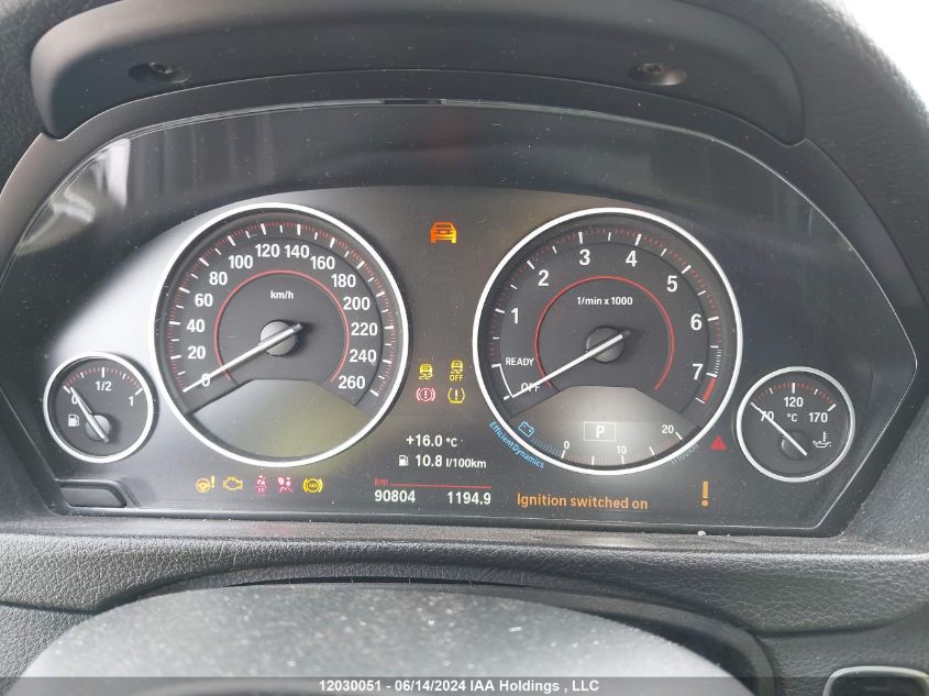 2017 BMW 3 Series VIN: WBA8B7C57HK858236 Lot: 12030051