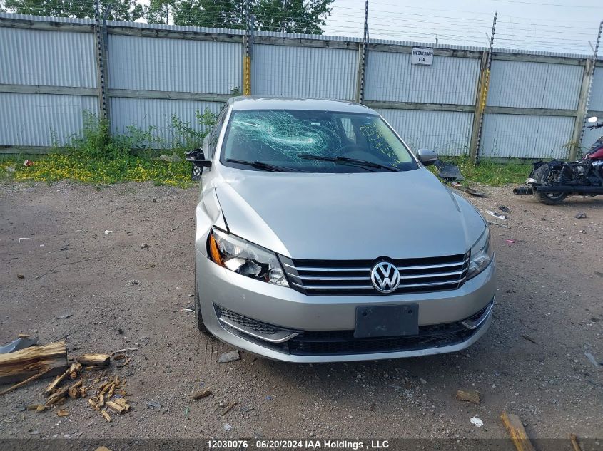 2013 Volkswagen Passat VIN: 1VWAH7A34DC008117 Lot: 12030076