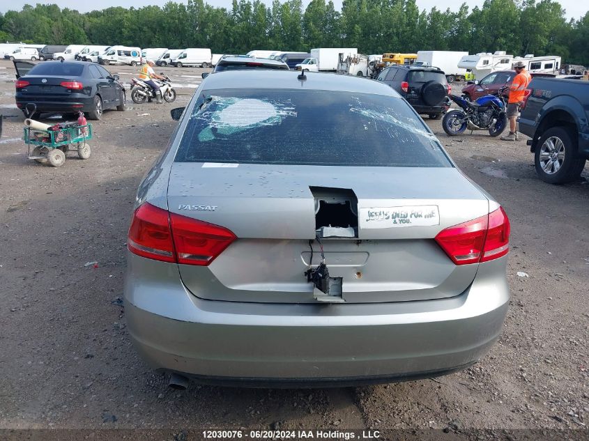 2013 Volkswagen Passat VIN: 1VWAH7A34DC008117 Lot: 12030076