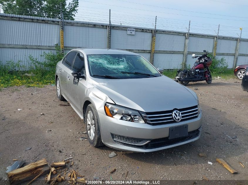2013 Volkswagen Passat VIN: 1VWAH7A34DC008117 Lot: 12030076