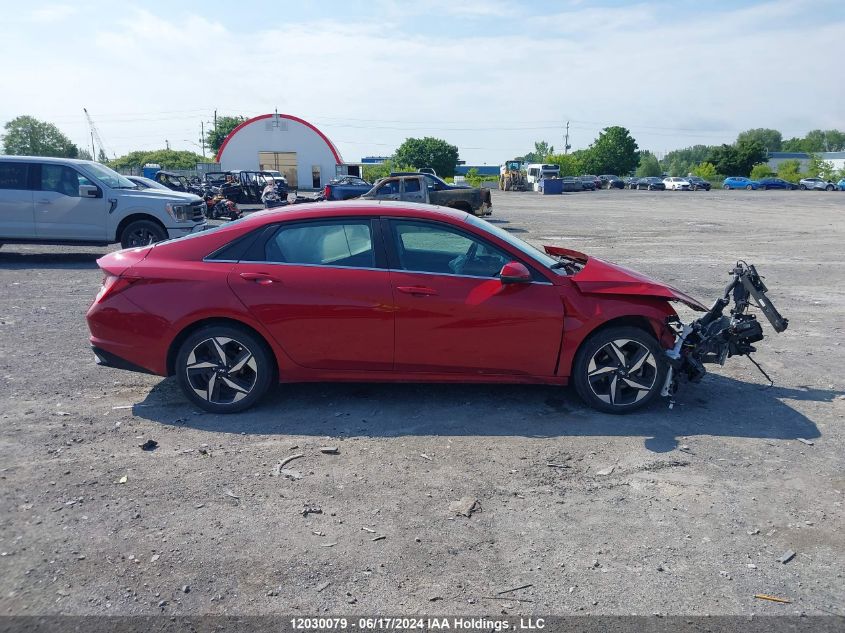 2022 Hyundai Elantra Ultimate Ivt With Tech Package VIN: KMHLN4AG8NU286855 Lot: 12030079