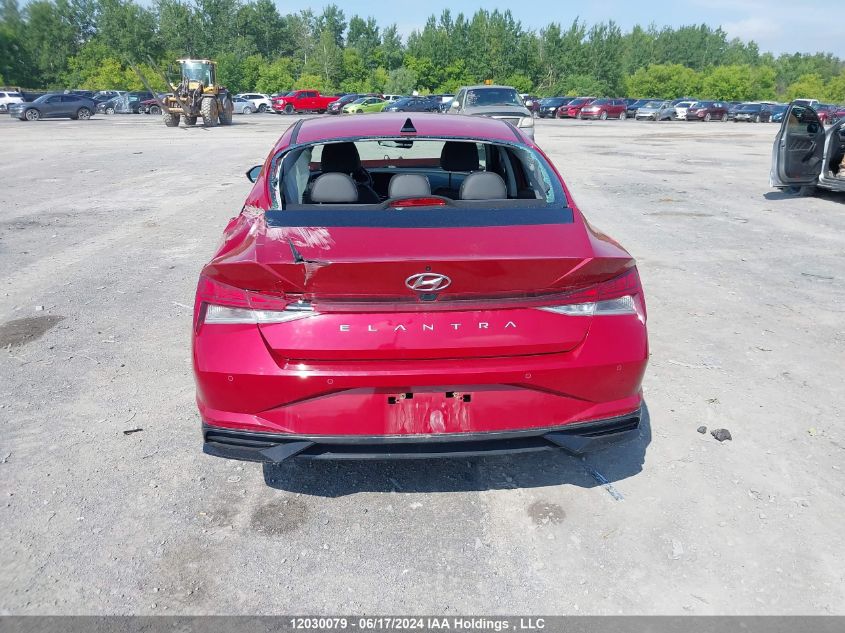 2022 Hyundai Elantra Ultimate Ivt With Tech Package VIN: KMHLN4AG8NU286855 Lot: 12030079