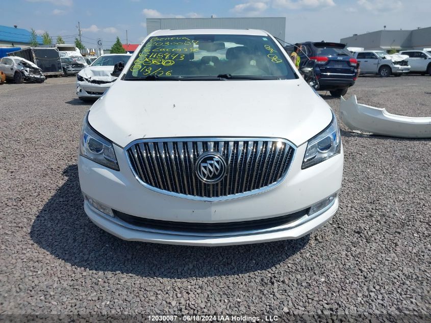 2016 Buick Lacrosse VIN: 1G4GB5G37GF118443 Lot: 12030087