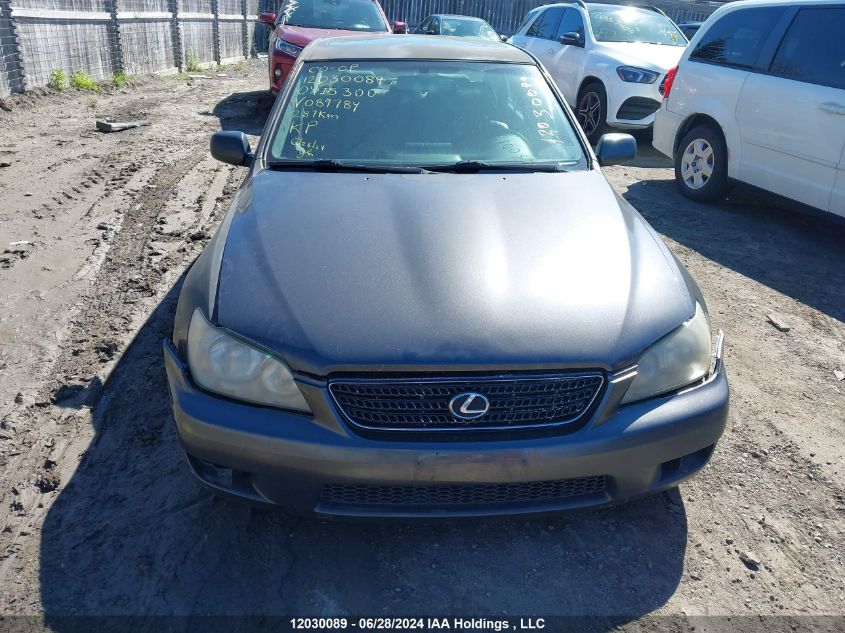 2004 Lexus Is 300 300 VIN: JTHBD192340089784 Lot: 12030089