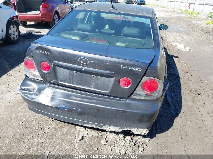 2004 Lexus Is 300 300 VIN: JTHBD192340089784 Lot: 12030089