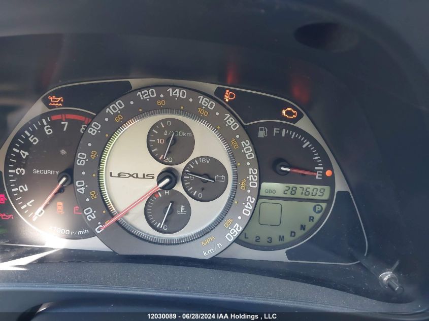 2004 Lexus Is 300 300 VIN: JTHBD192340089784 Lot: 12030089