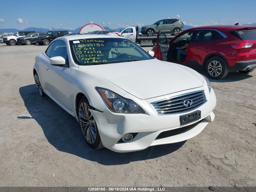 2013 Infiniti G37 VIN: JN1CV6FE4DM772538 Lot: 12030180