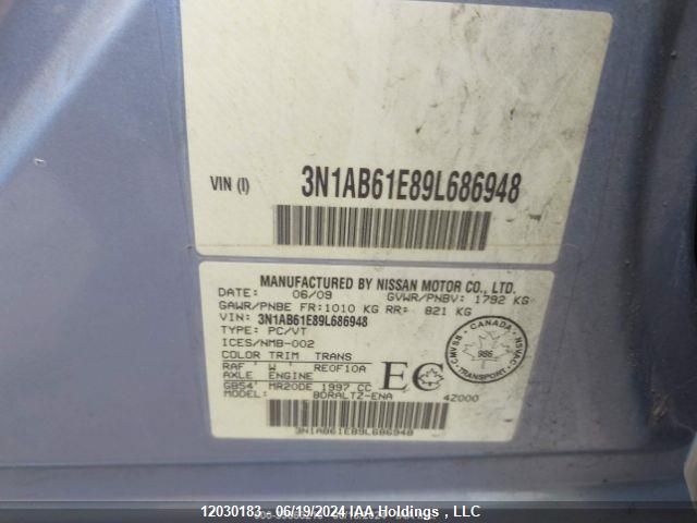 3N1AB61E89L686948 2009 Nissan Sentra 2.0S