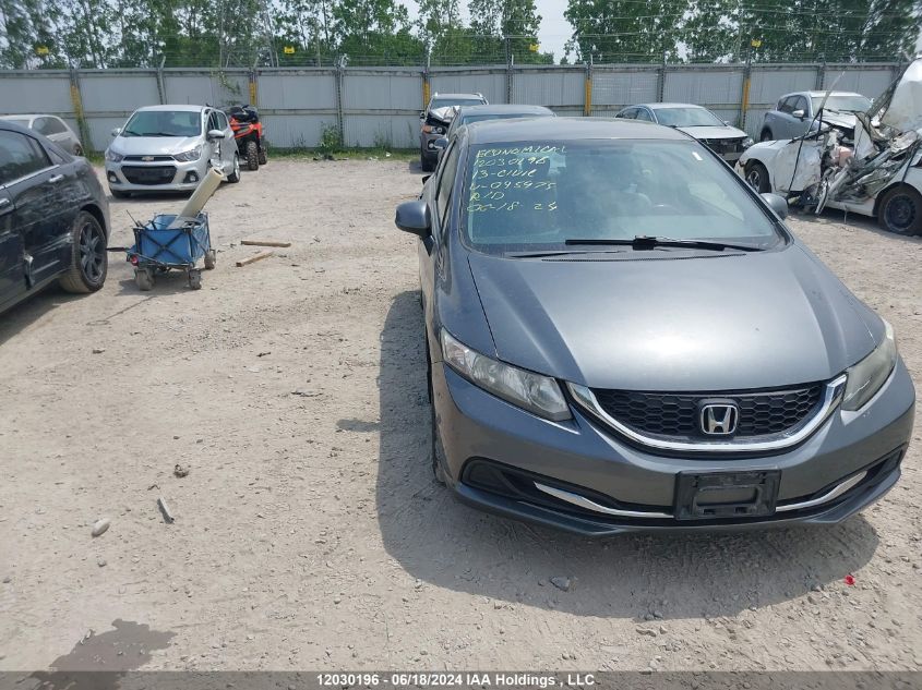 2013 Honda Civic Sdn VIN: 2HGFB2F48DH045975 Lot: 12030196