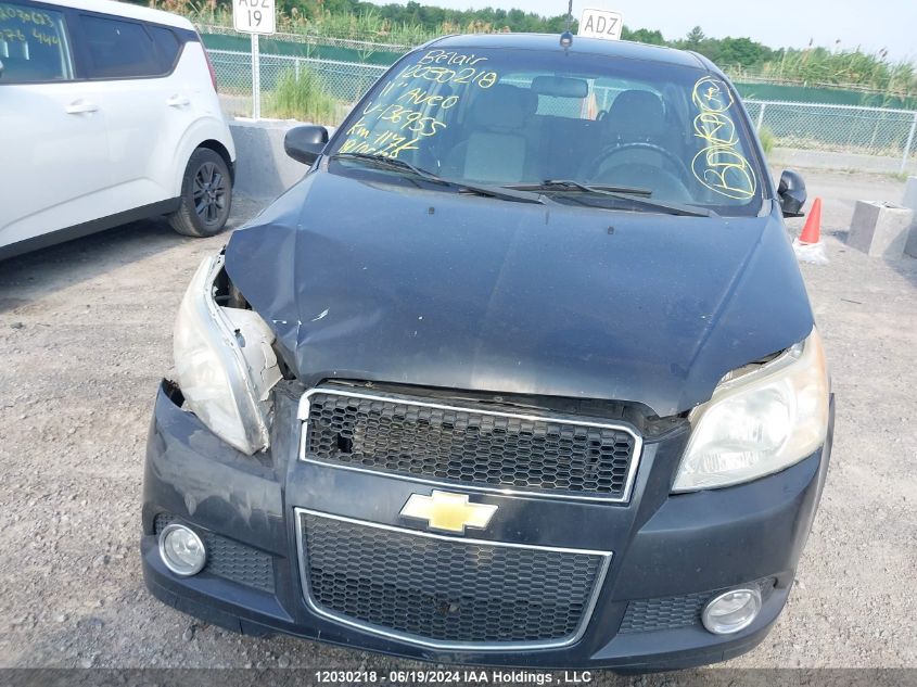 2011 Chevrolet Aveo VIN: 3G1TC6DG8BL136955 Lot: 12030218