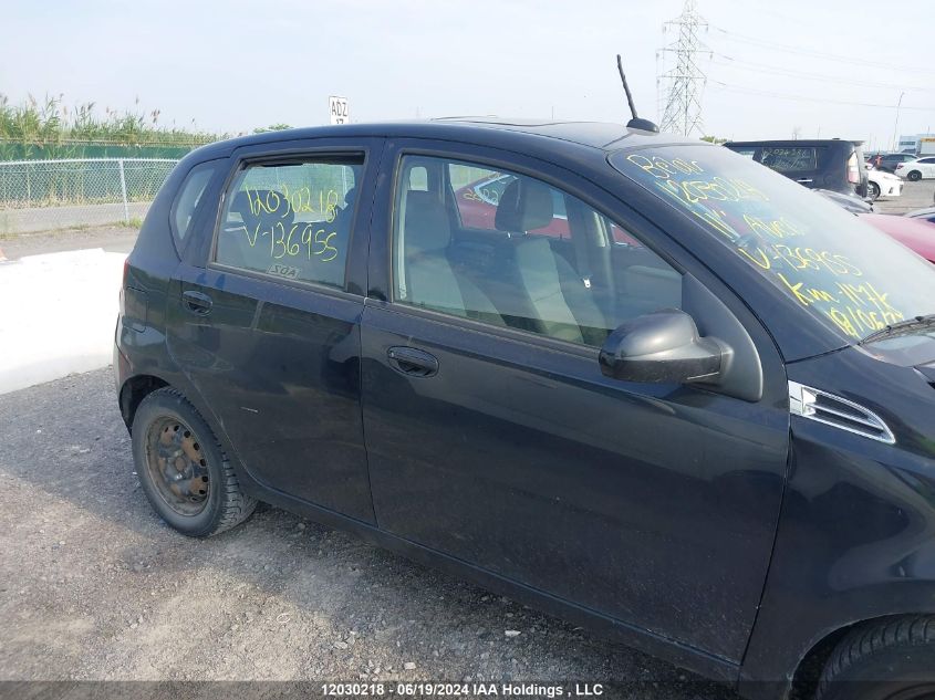 2011 Chevrolet Aveo VIN: 3G1TC6DG8BL136955 Lot: 12030218