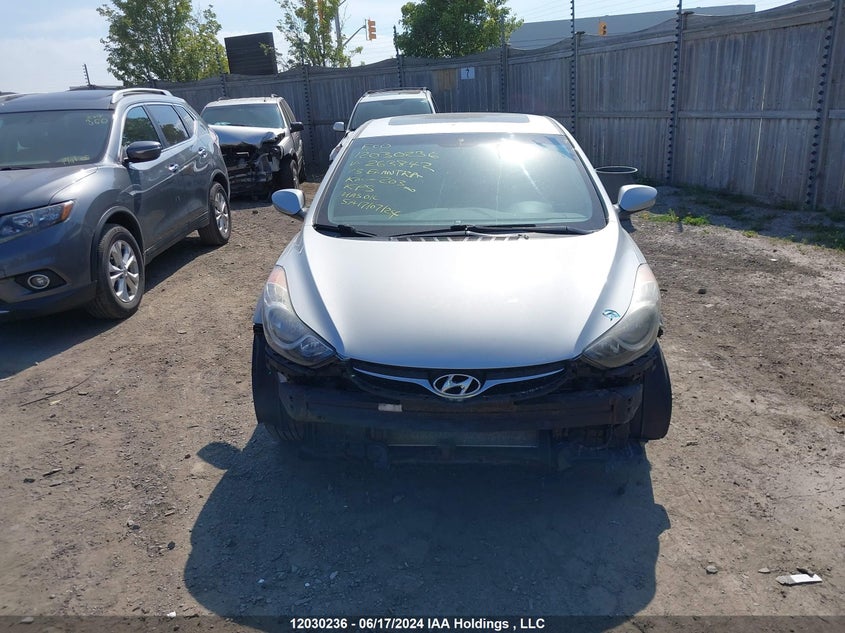 2013 Hyundai Elantra Gls VIN: 5NPDH4AE6DH263842 Lot: 12030236