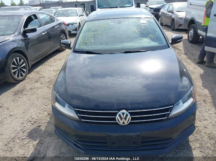 2017 Volkswagen Jetta Se VIN: 3VWB67AJ0HM287319 Lot: 12030256