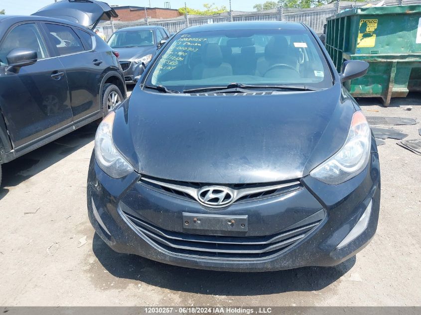 2013 Hyundai Elantra Gls VIN: KMHDH6AE3DU000303 Lot: 12030257