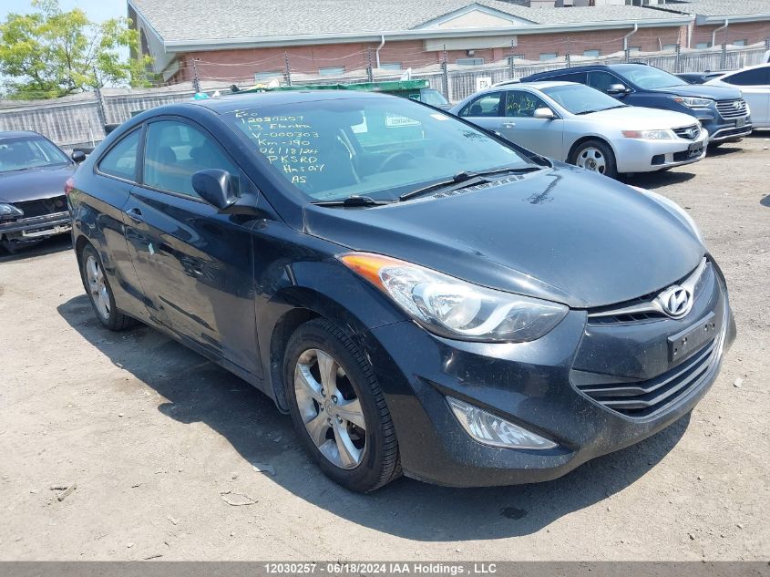 2013 Hyundai Elantra Gls VIN: KMHDH6AE3DU000303 Lot: 12030257