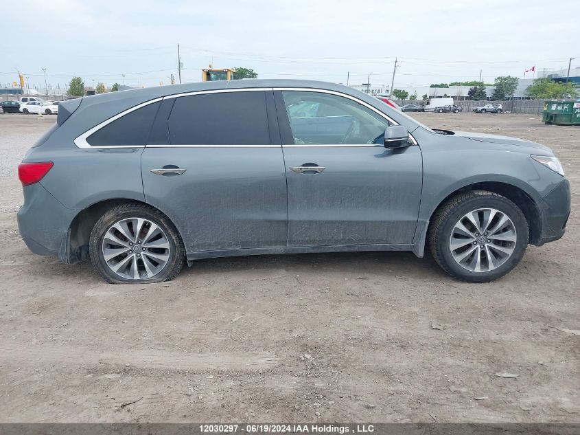 2016 Acura Mdx VIN: 5FRYD4H43GB503991 Lot: 12030297