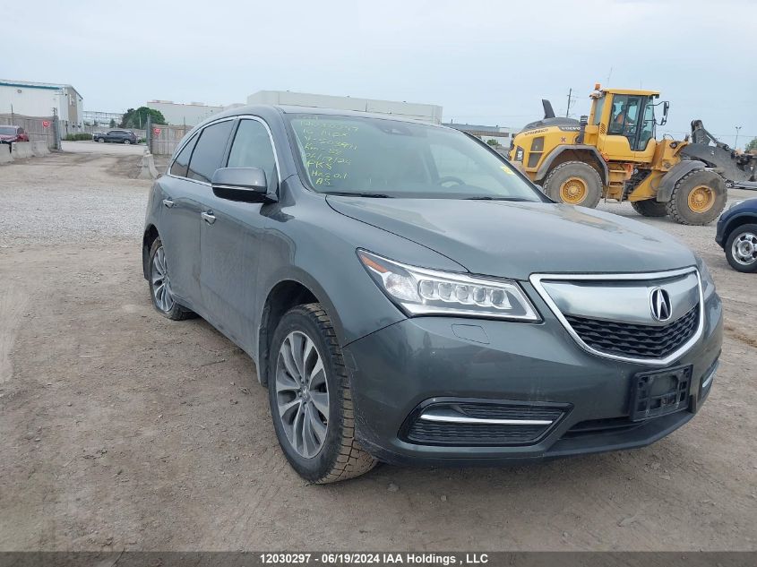 2016 Acura Mdx VIN: 5FRYD4H43GB503991 Lot: 12030297