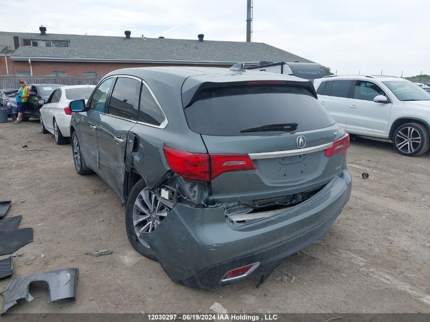 2016 Acura Mdx VIN: 5FRYD4H43GB503991 Lot: 12030297