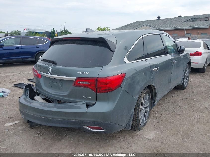 2016 Acura Mdx VIN: 5FRYD4H43GB503991 Lot: 12030297