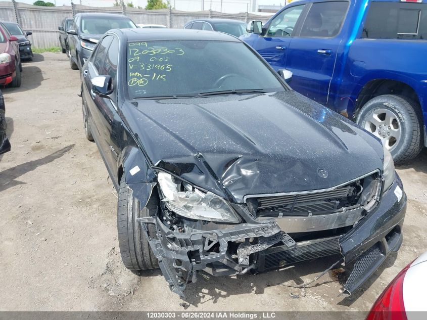 2009 Mercedes-Benz C 63 Amg VIN: WDDGF77X69F331965 Lot: 12030303