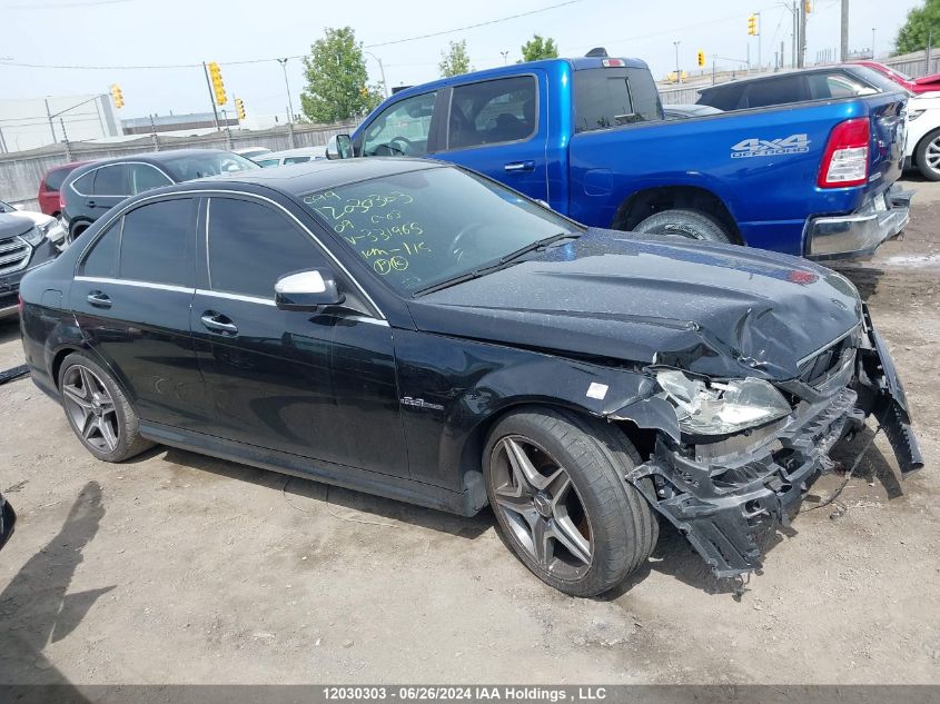 2009 Mercedes-Benz C 63 Amg VIN: WDDGF77X69F331965 Lot: 12030303