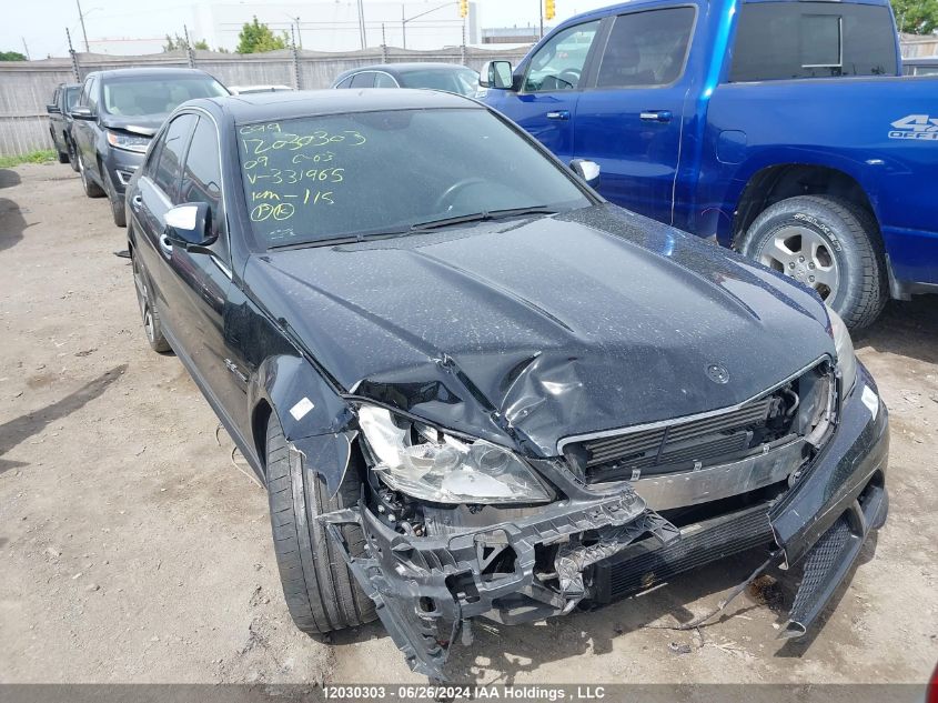 2009 Mercedes-Benz C 63 Amg VIN: WDDGF77X69F331965 Lot: 12030303