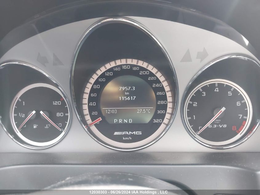 2009 Mercedes-Benz C 63 Amg VIN: WDDGF77X69F331965 Lot: 12030303