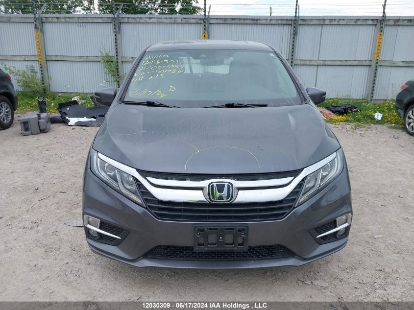 2020 Honda Odyssey VIN: 5FNRL6H6XLB501784 Lot: 12030309